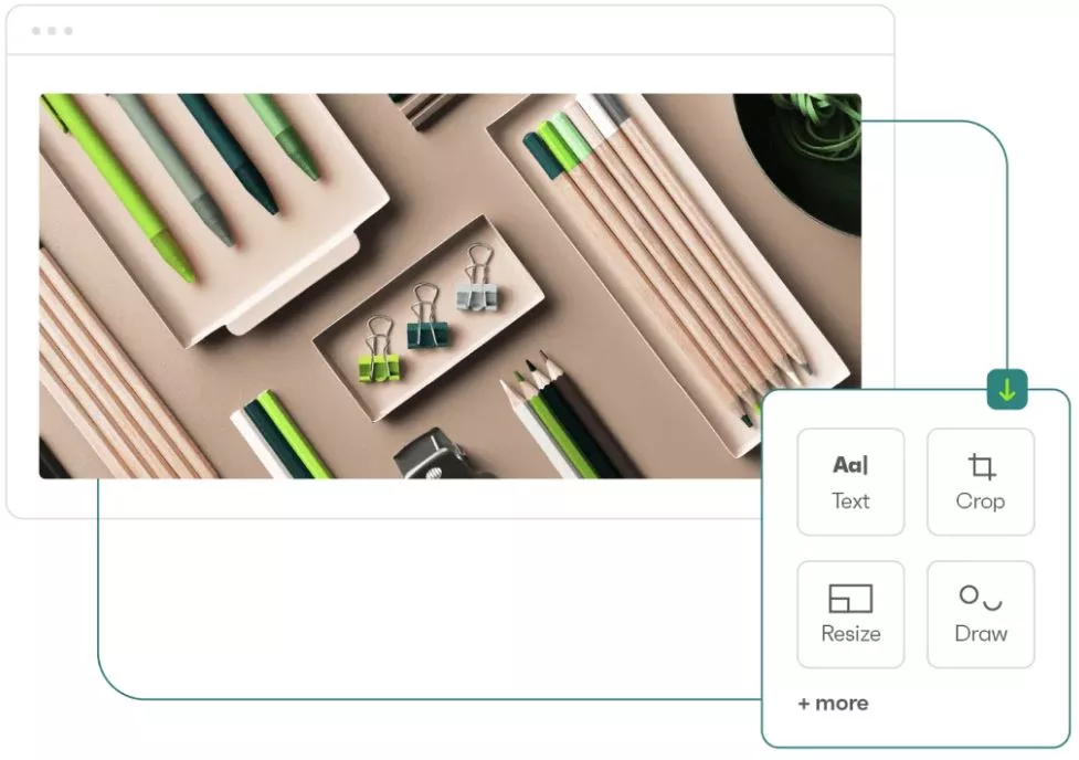 Omnisend's image editing.