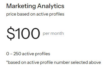 Klaviyo's Marketing Analytics plan is a premium add-on that offers more in-depth.