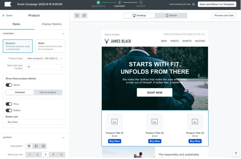 Klaviyo Personalization Features.
