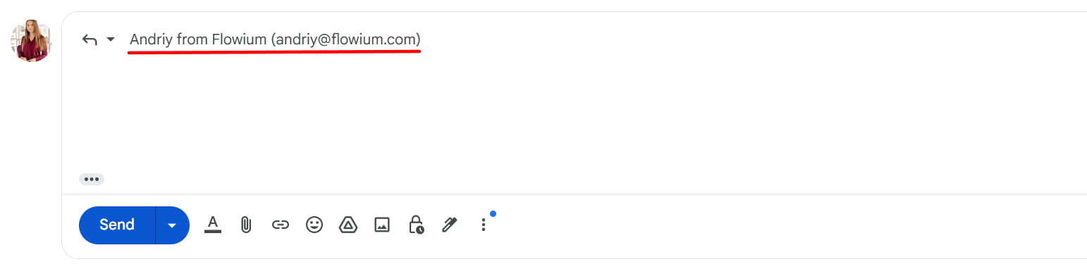 Image showing how to check your reply-to email address.