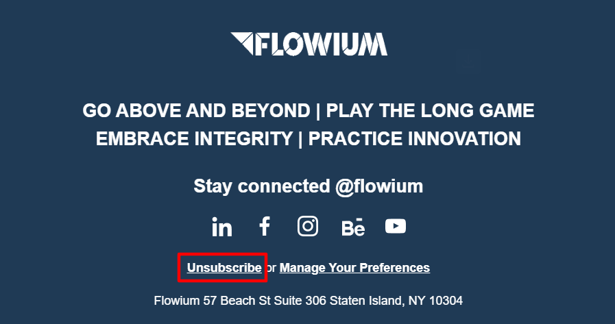 An image showing unsubscribing direct.