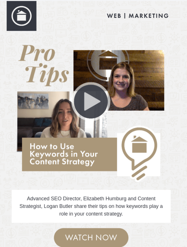 B2B Email with Educational Content.