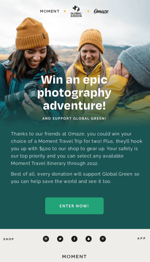 Photography Day email design.