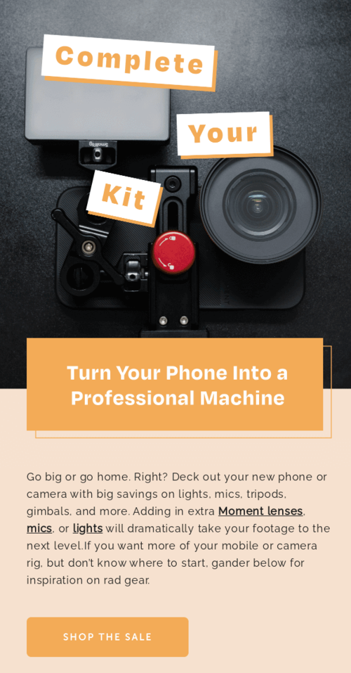 Photography Day email design.