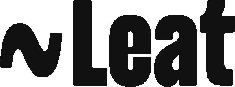 Leat logo - black.