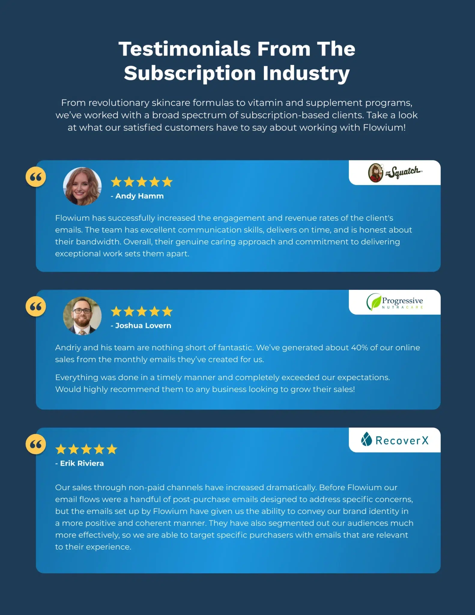 Page 3 of a subscription brand case study.