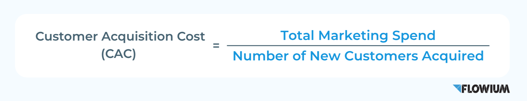 Customer Acquisition Cost (CAC) measuring.