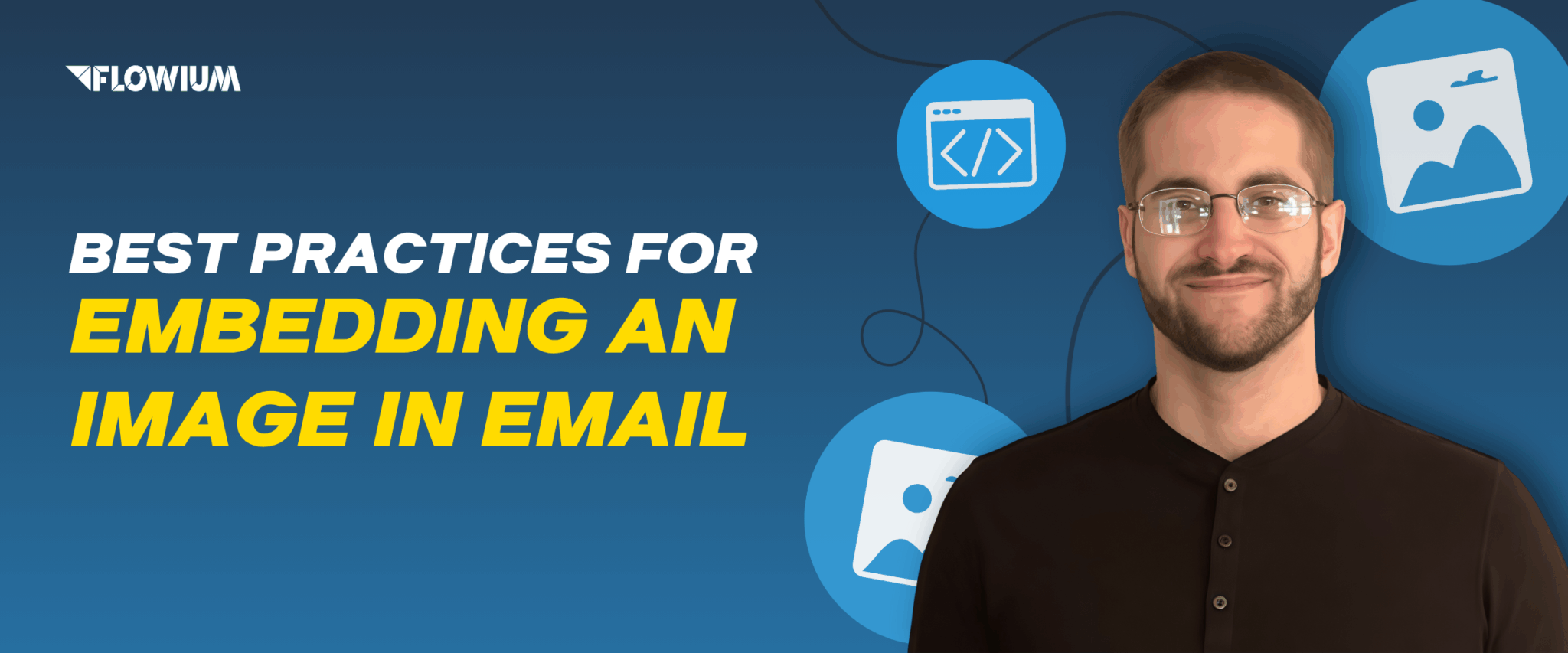 Best Practices for Embedding an Image in Email blog post thumbnail.