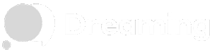 Dreaming white logo.