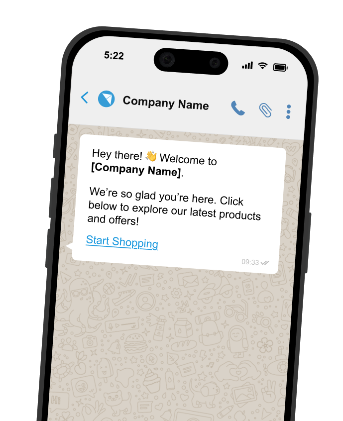 Whatsapp marketing example.