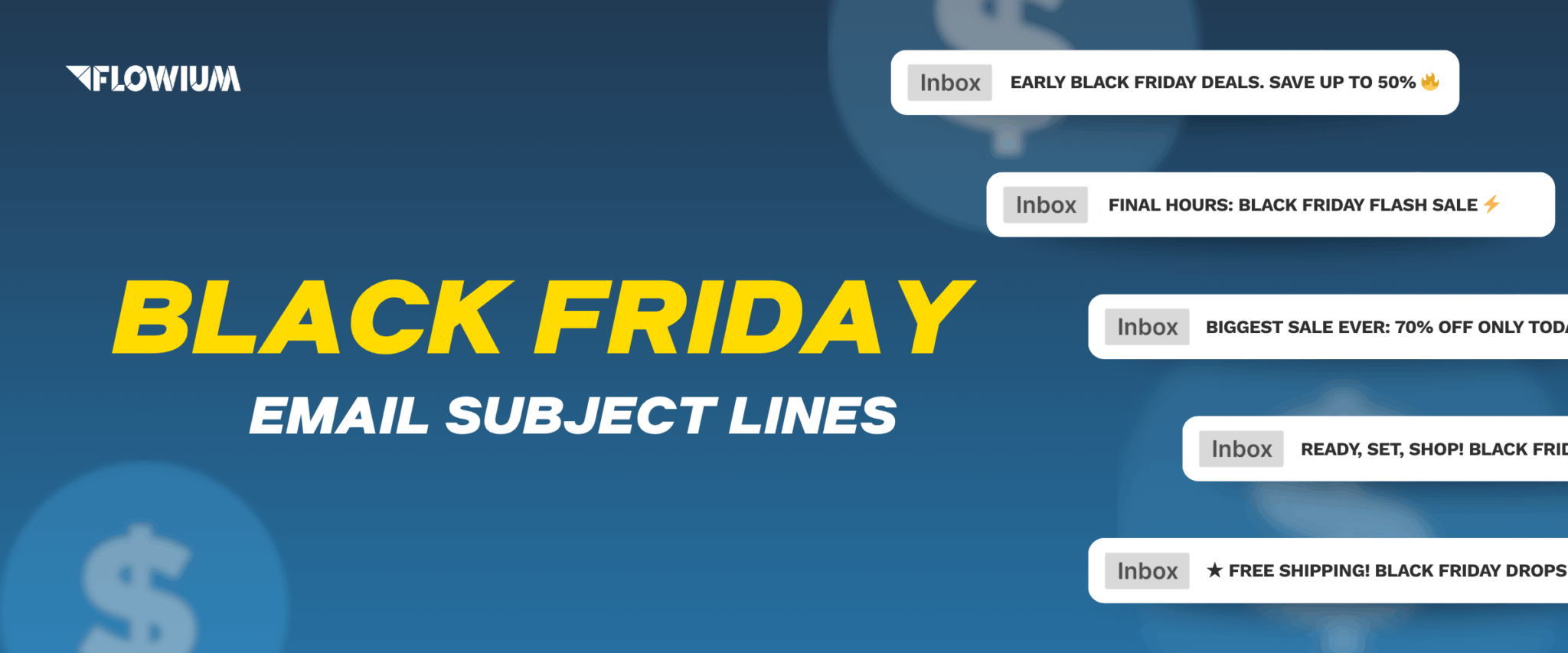 Black Friday Email Subject Lines for the Best Campaigns blog post thumbnail image.
