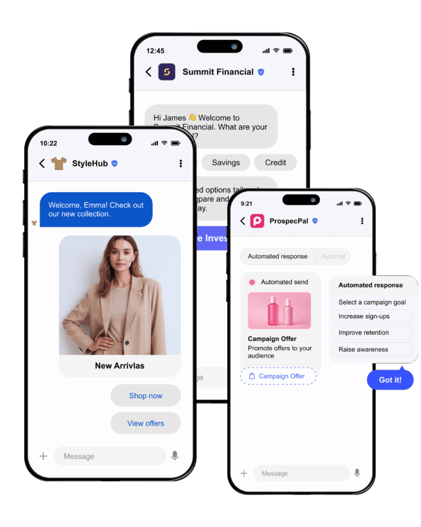 RCS marketing examples.