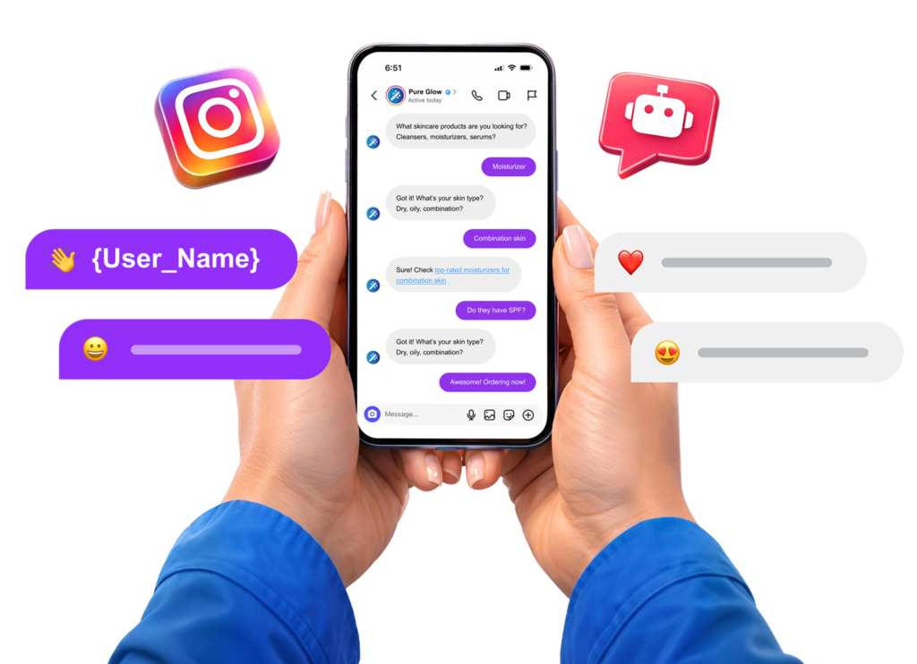 Instagram services on the mobile.