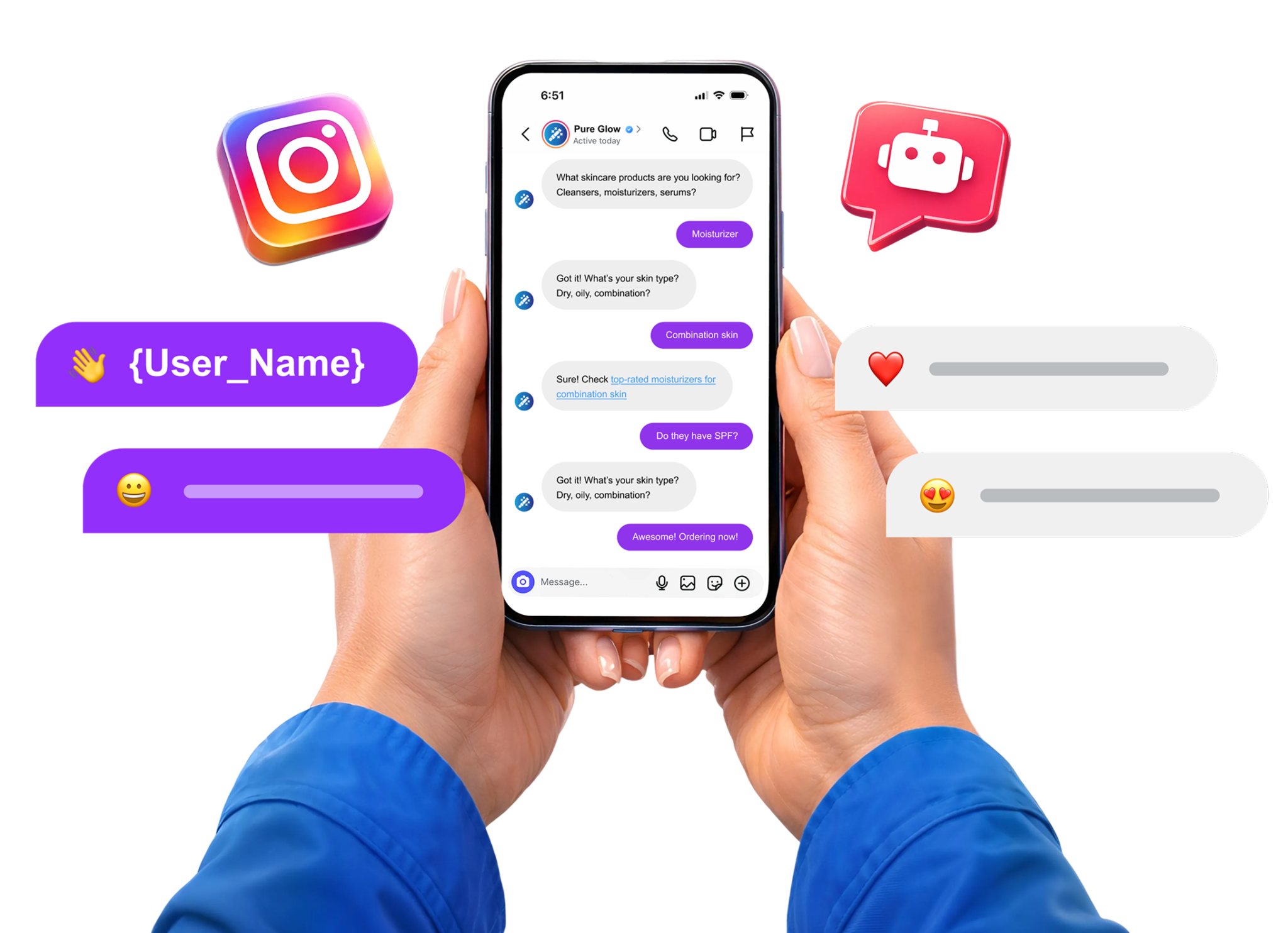 Instagram services on the mobile.