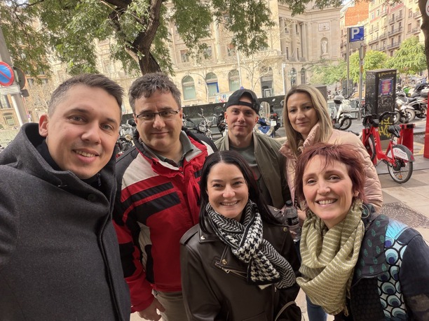 Flowium selfie in Barcelona.