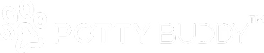 Potty Buddy white Logo.