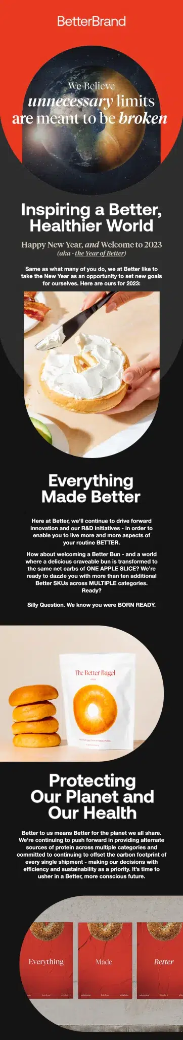 Better Brand email design for case study.