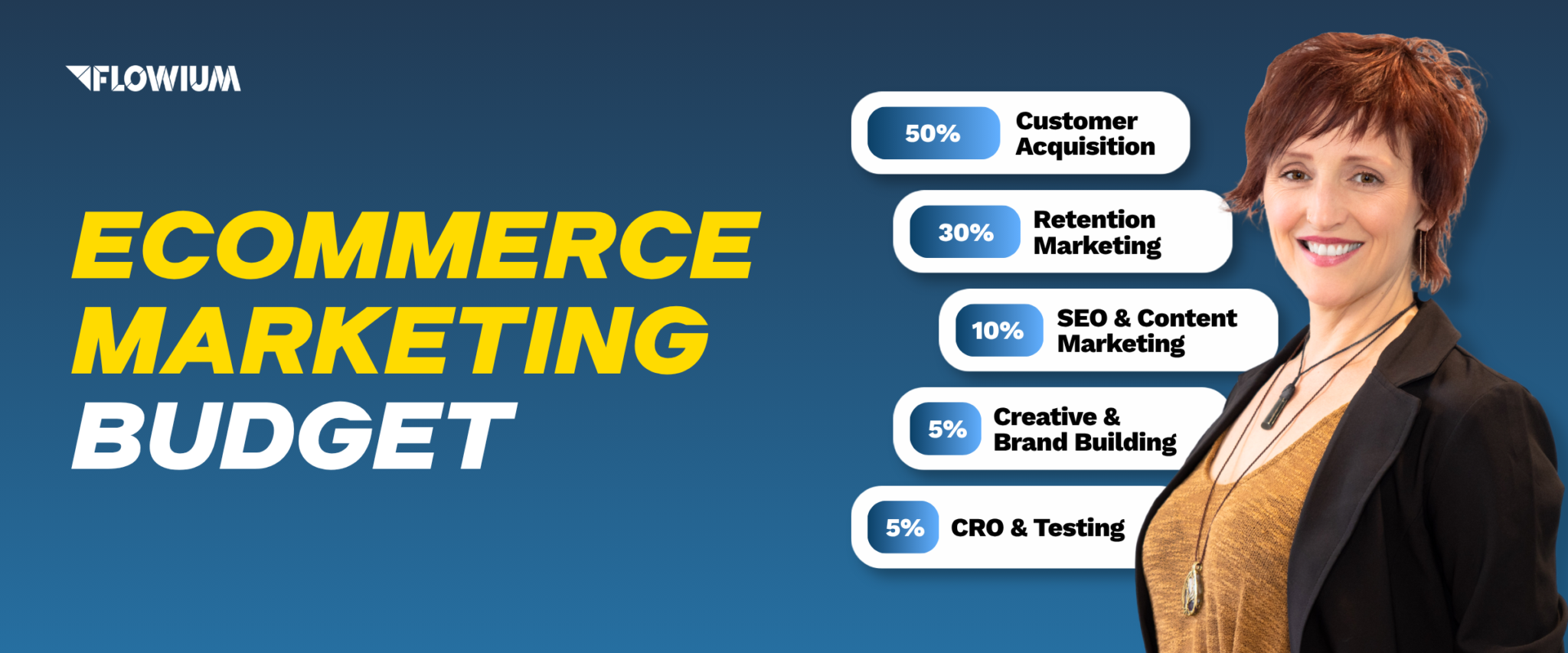 Ecommerce Marketing Budget 2026 blog post banner image.